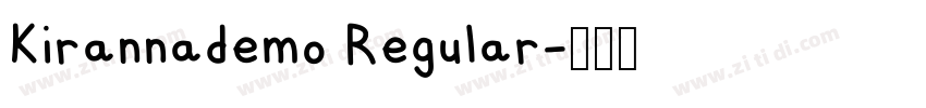 Kirannademo Regular字体转换